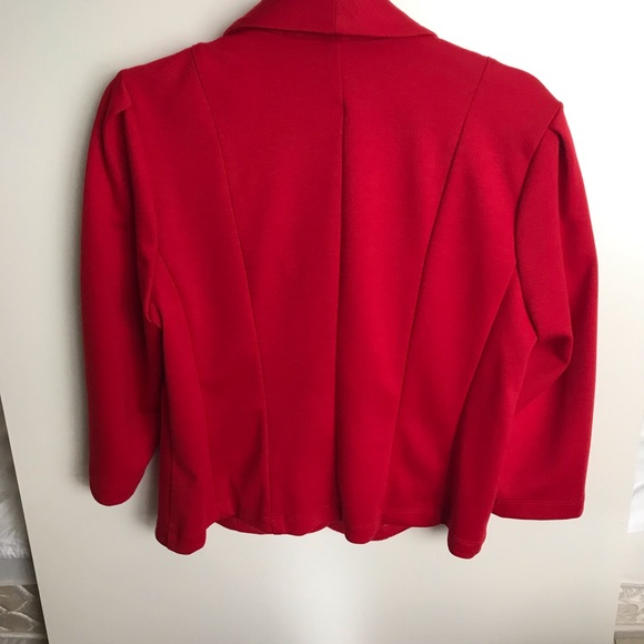 Trenz By Theresa Renz Red Blazer - Picture 3 of 5